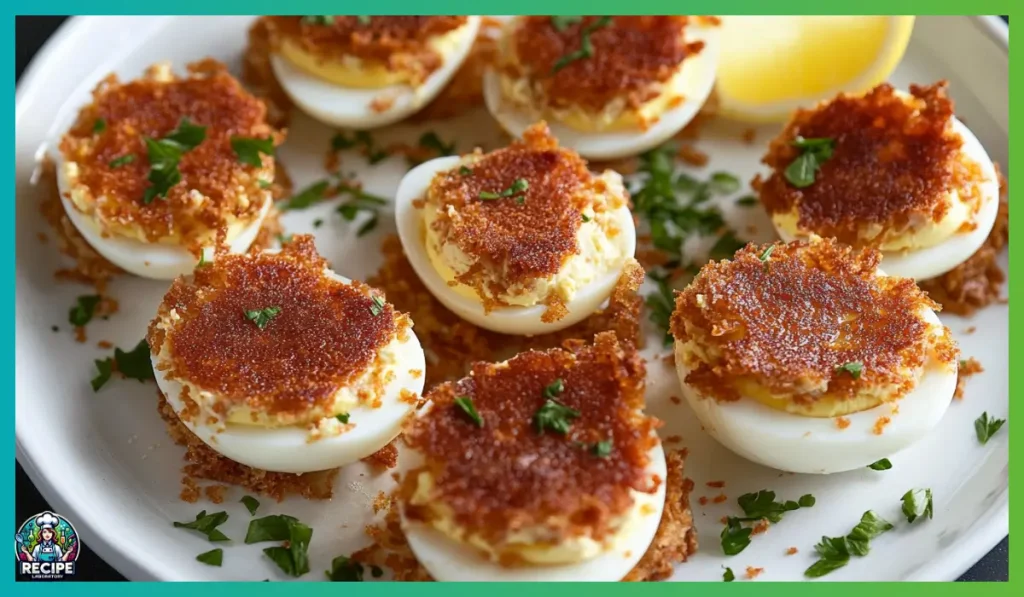 Tuna Melt Deviled Eggs