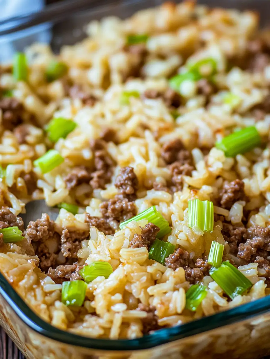 Hamburger & Rice Casserole
