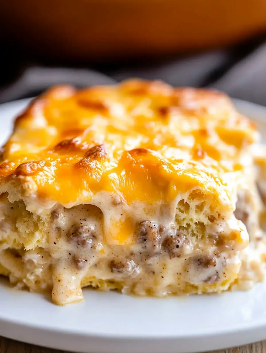 Biscuits and Gravy Casserole