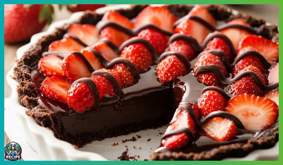 Chocolate Covered Strawberry Tart