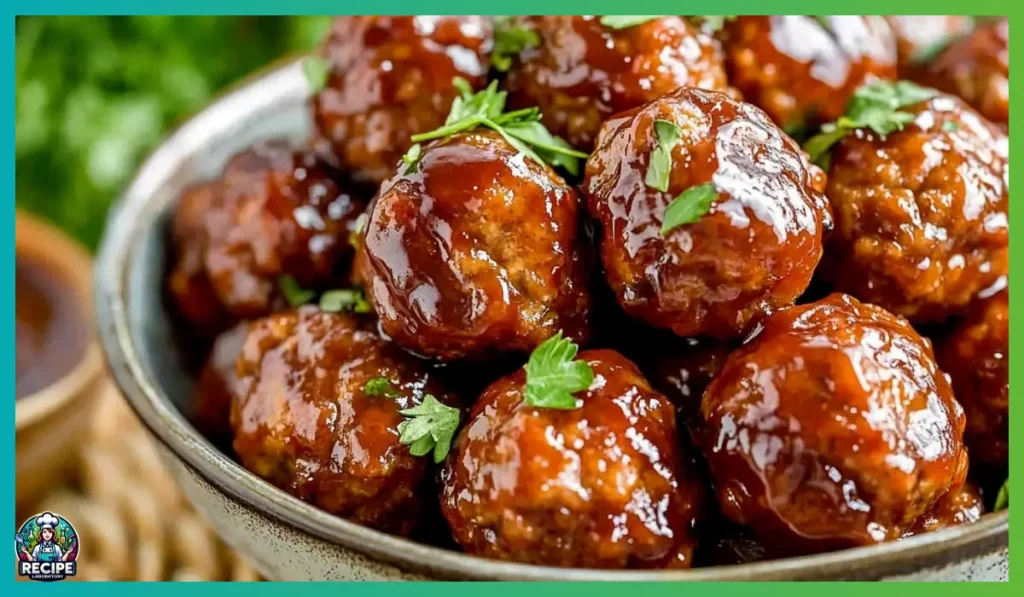 Honey BBQ Crockpot Meatballs