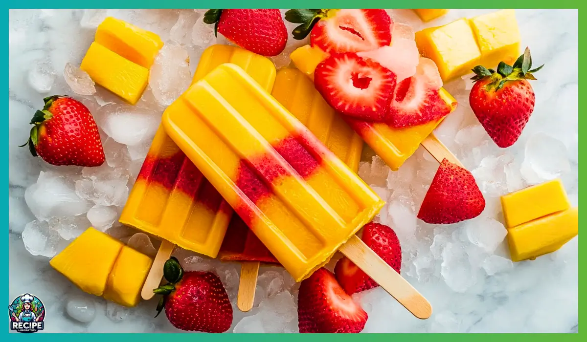 Strawberry Mango Popsicles