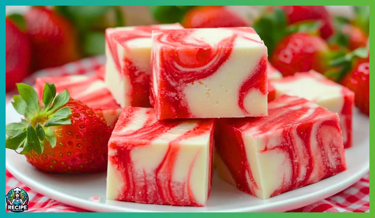 Strawberry Swirl Fudge