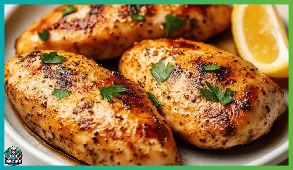 Oven-baked chicken breast