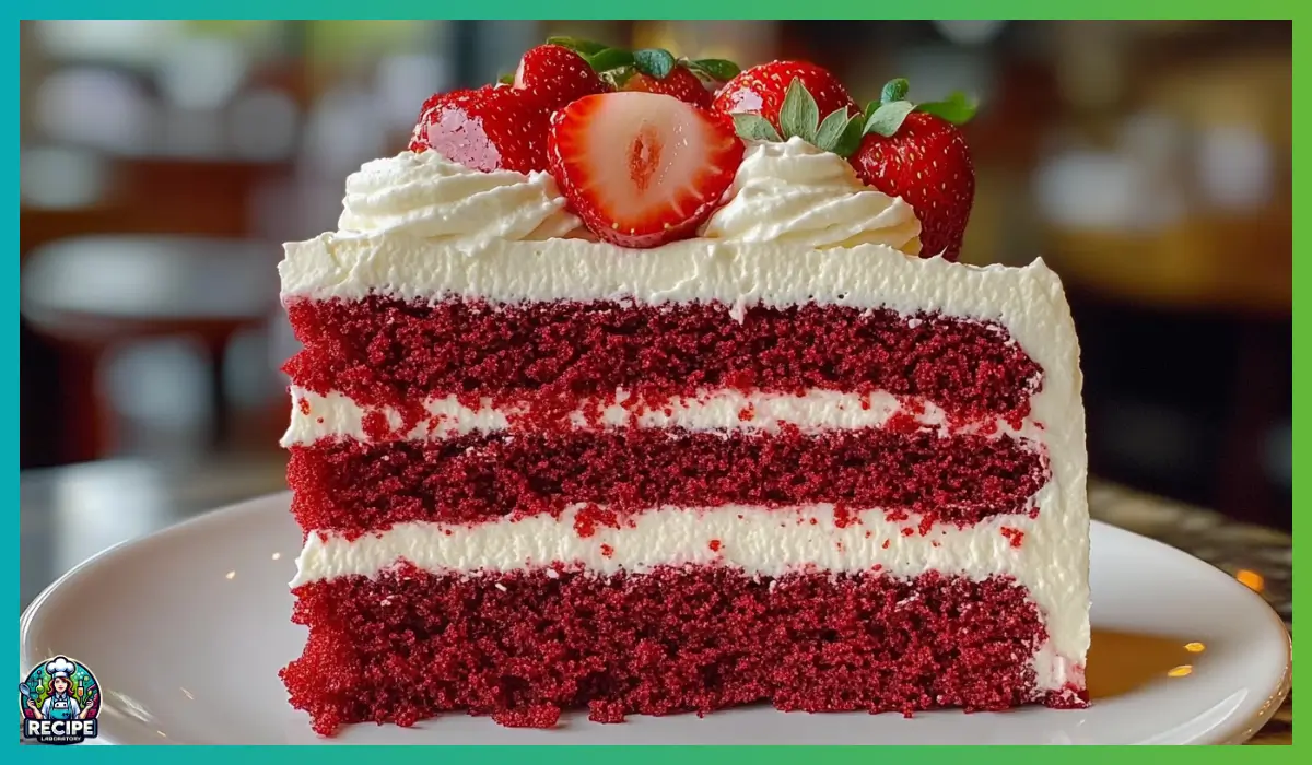 Strawberry Cream Cheese Red Velvet Cake