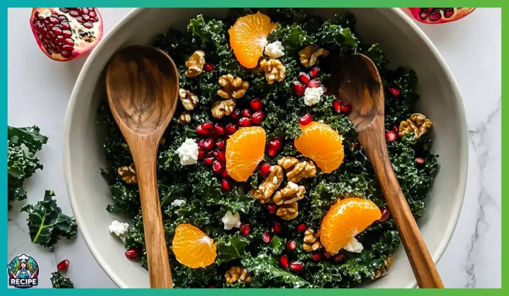 Winter Kale Pomegranate Salad