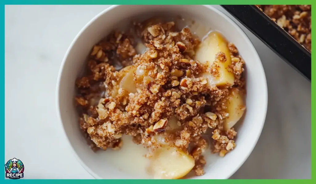 Healthy Breakfast Apple Crumble