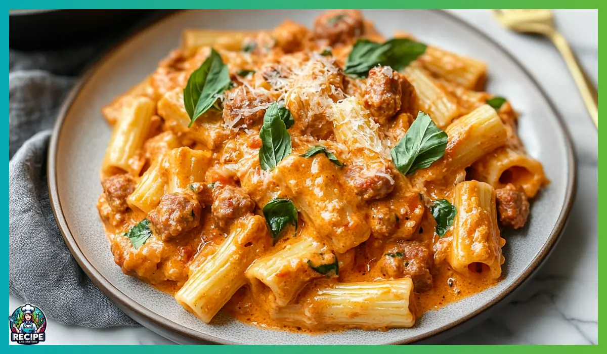 Creamy Sausage Rigatoni