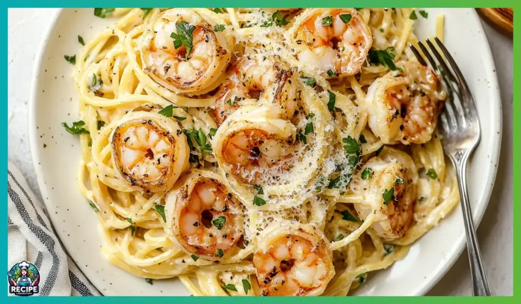 Garlic Parmesan Shrimp Pasta