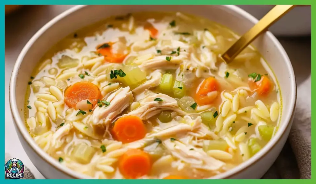 Lemon Chicken Orzo Soup