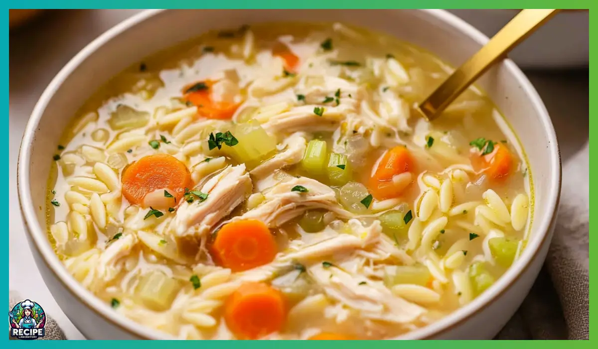 Lemon Chicken Orzo Soup