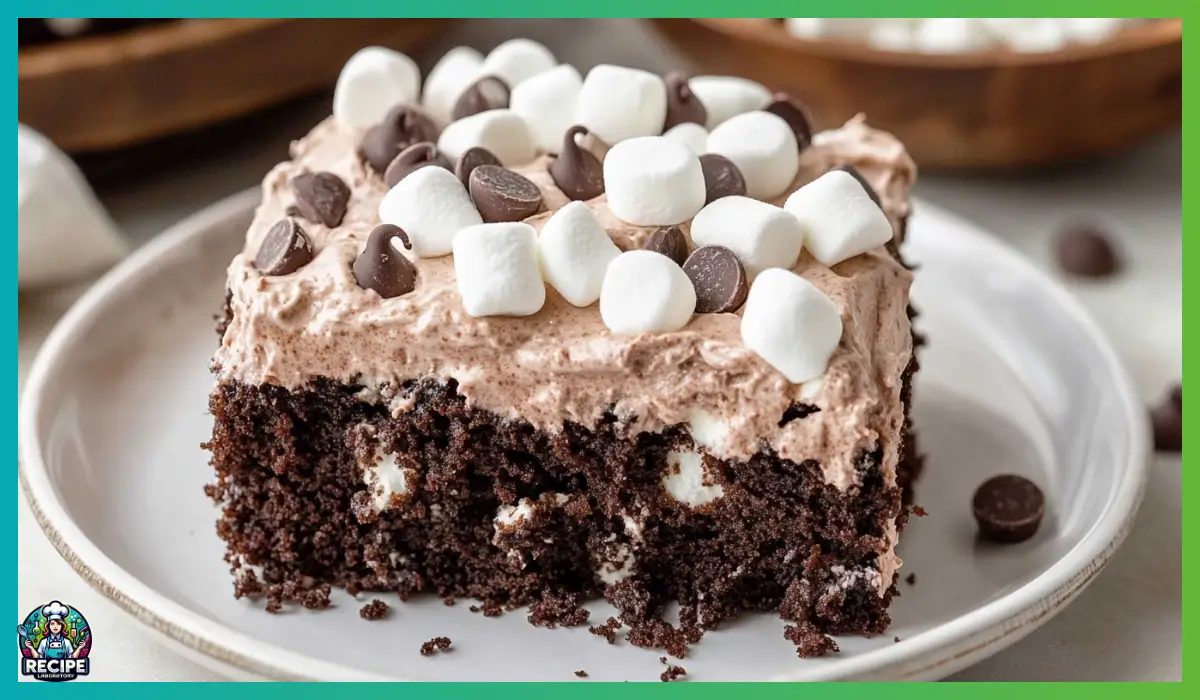 Hot Cocoa Poke Cake