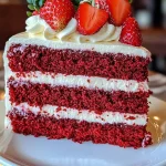 Strawberry Cream Cheese Red Velvet Cake