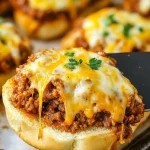 Cheesy Garlic Bread Sloppy Joes