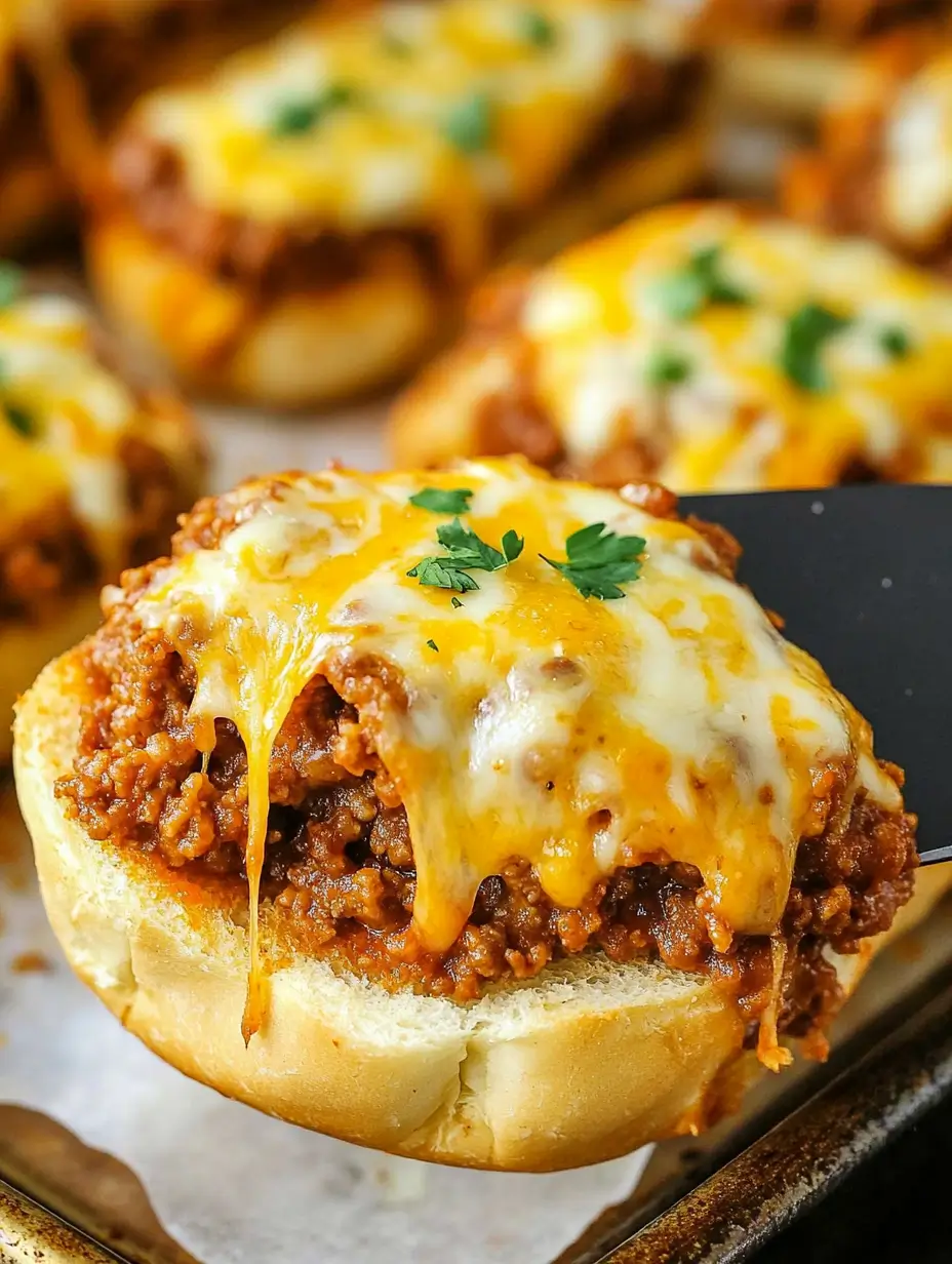 Cheesy Garlic Bread Sloppy Joes