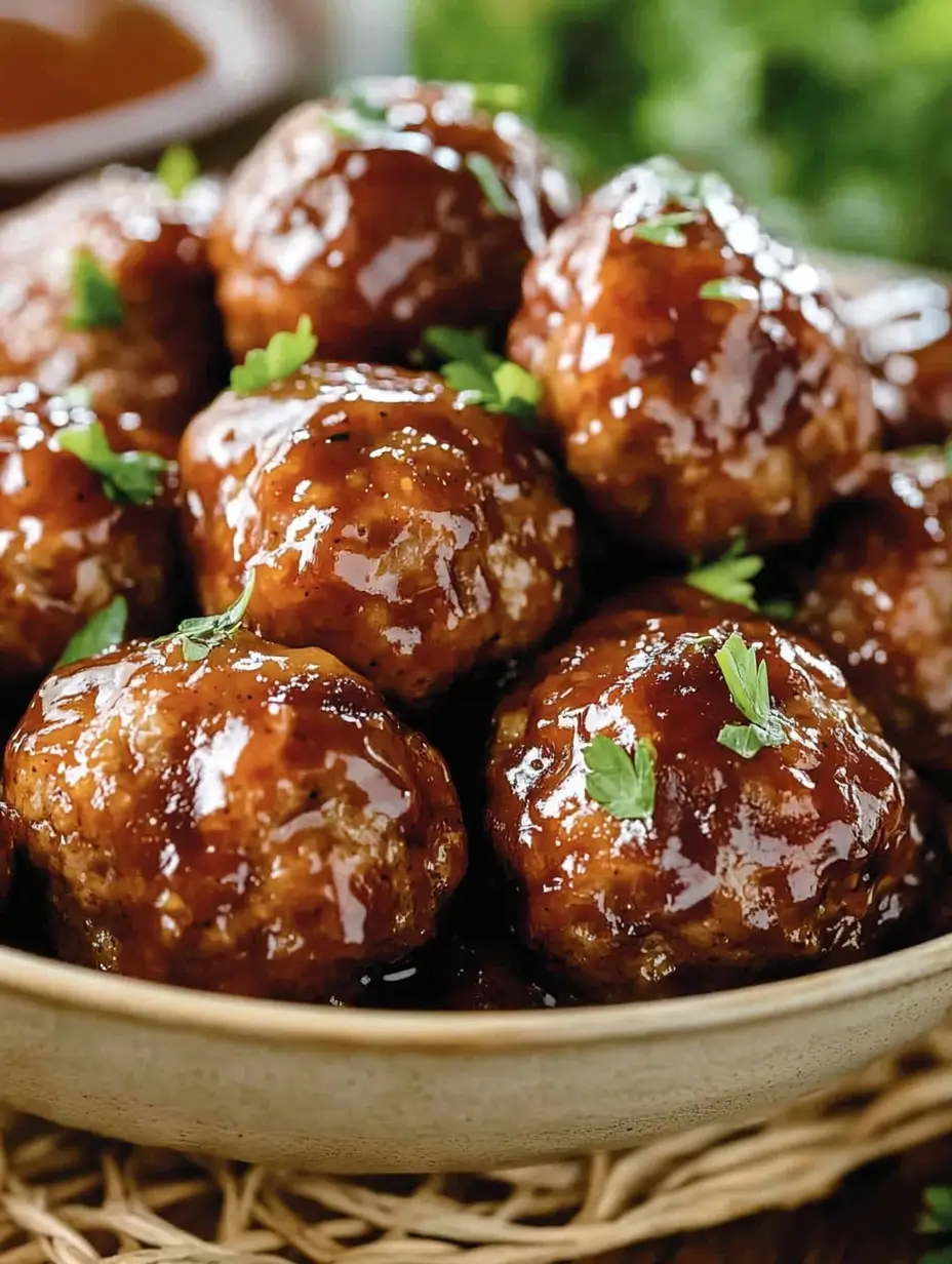 Honey BBQ Crockpot Meatballs