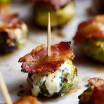 Cheesy Brussels sprouts bites