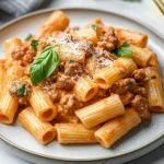 Creamy Sausage Rigatoni