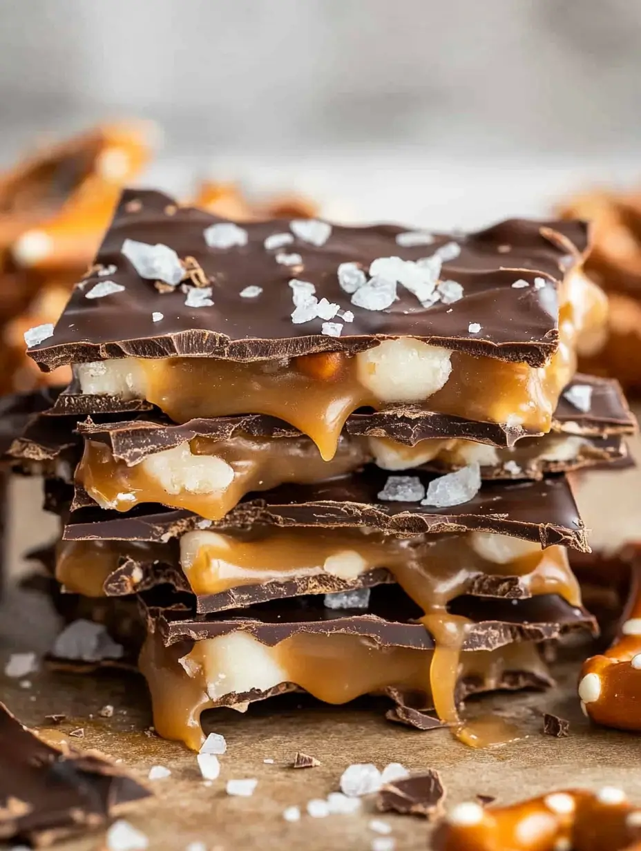 Salted Caramel Pretzel Bark