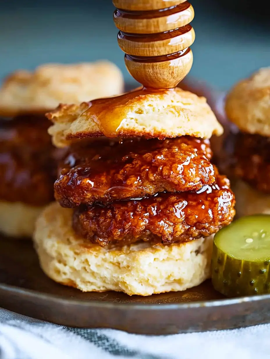 Hot Honey Chicken Biscuits