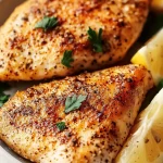 Oven-baked chicken breast