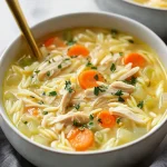Lemon Chicken Orzo Soup