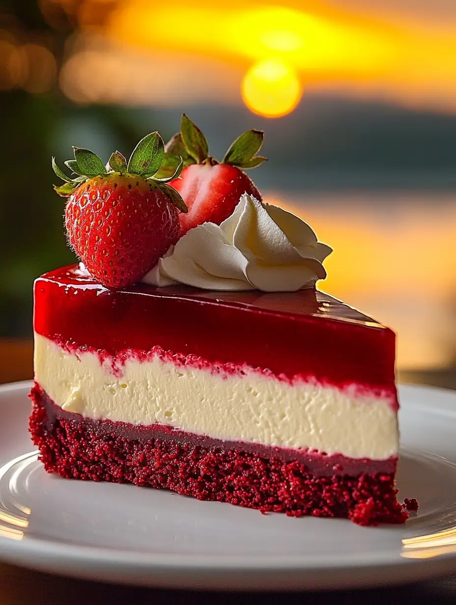 Strawberry Red Velvet Cheesecake
