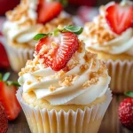 Strawberry Crunch Cupcakes