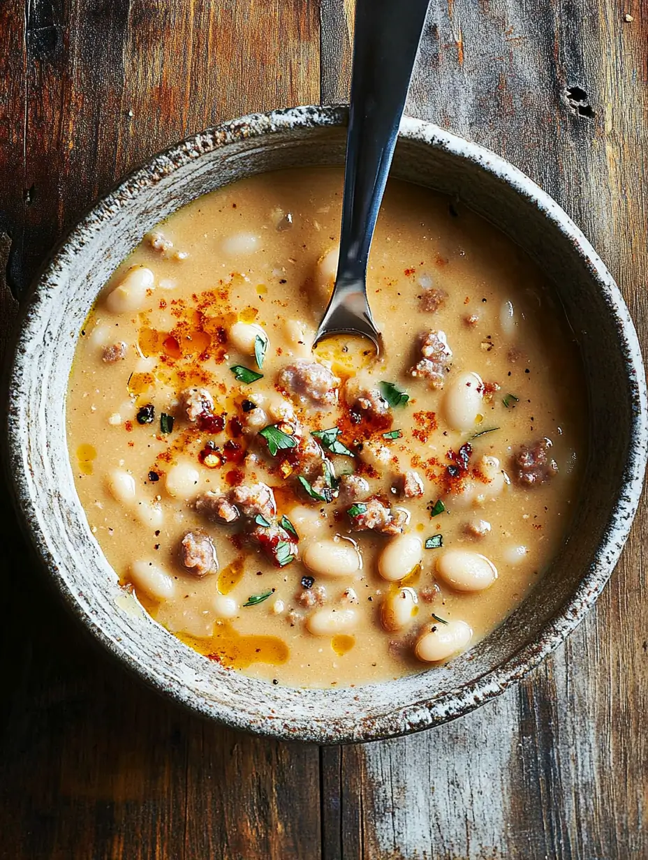Creamy bean soup