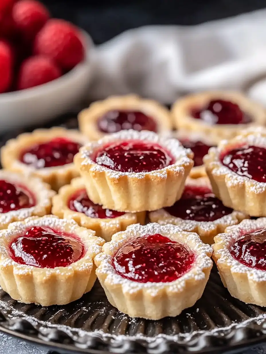 Mini Raspberry Almond Tarts