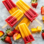 Strawberry Mango Popsicles