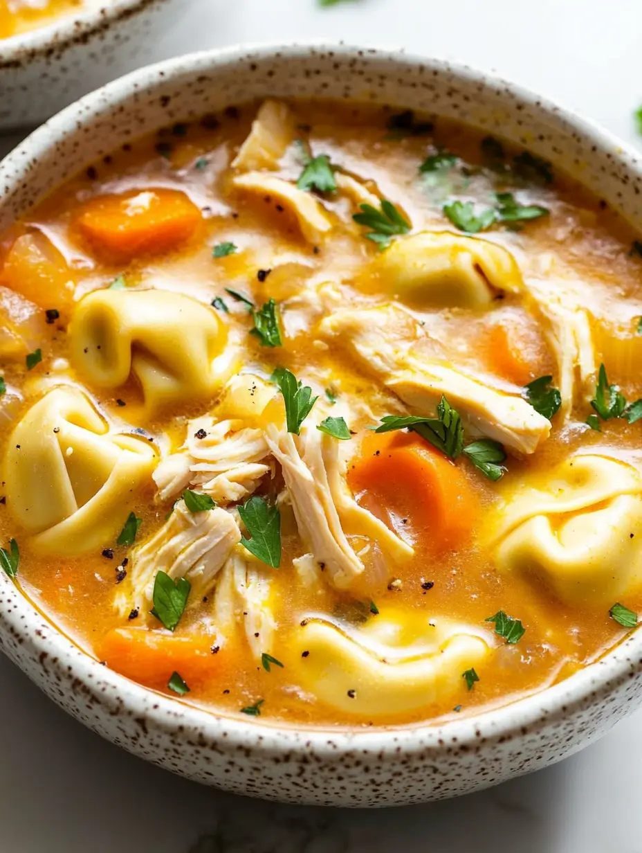 Easy Chicken Tortellini Soup