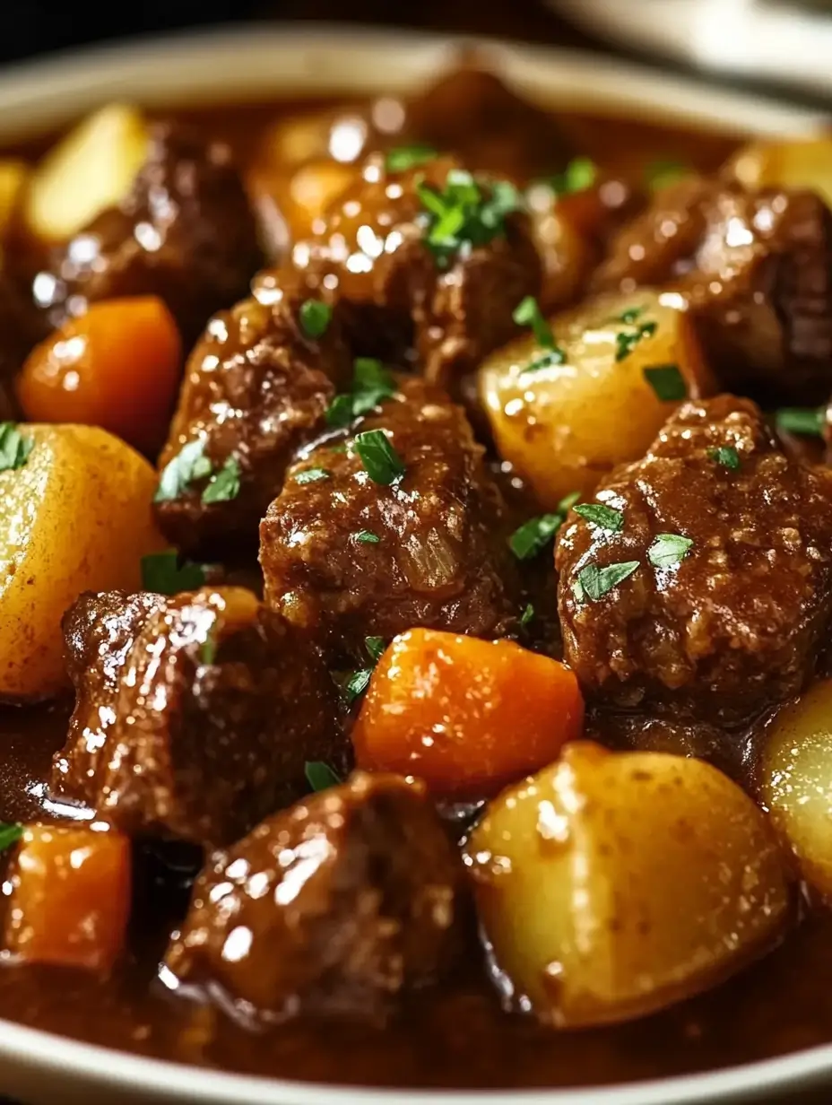 Slow Cooker Garlic Beef