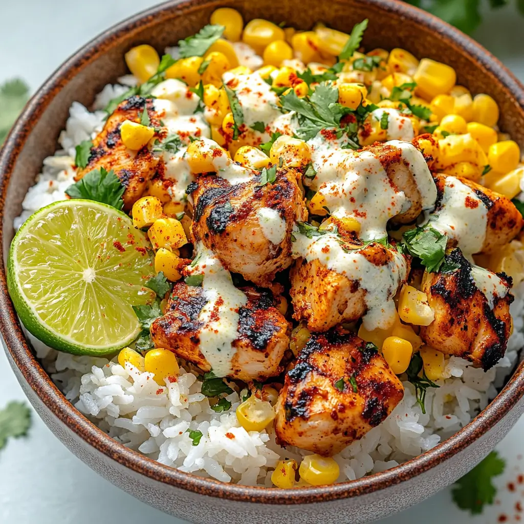 Street Corn Chicken Bowl