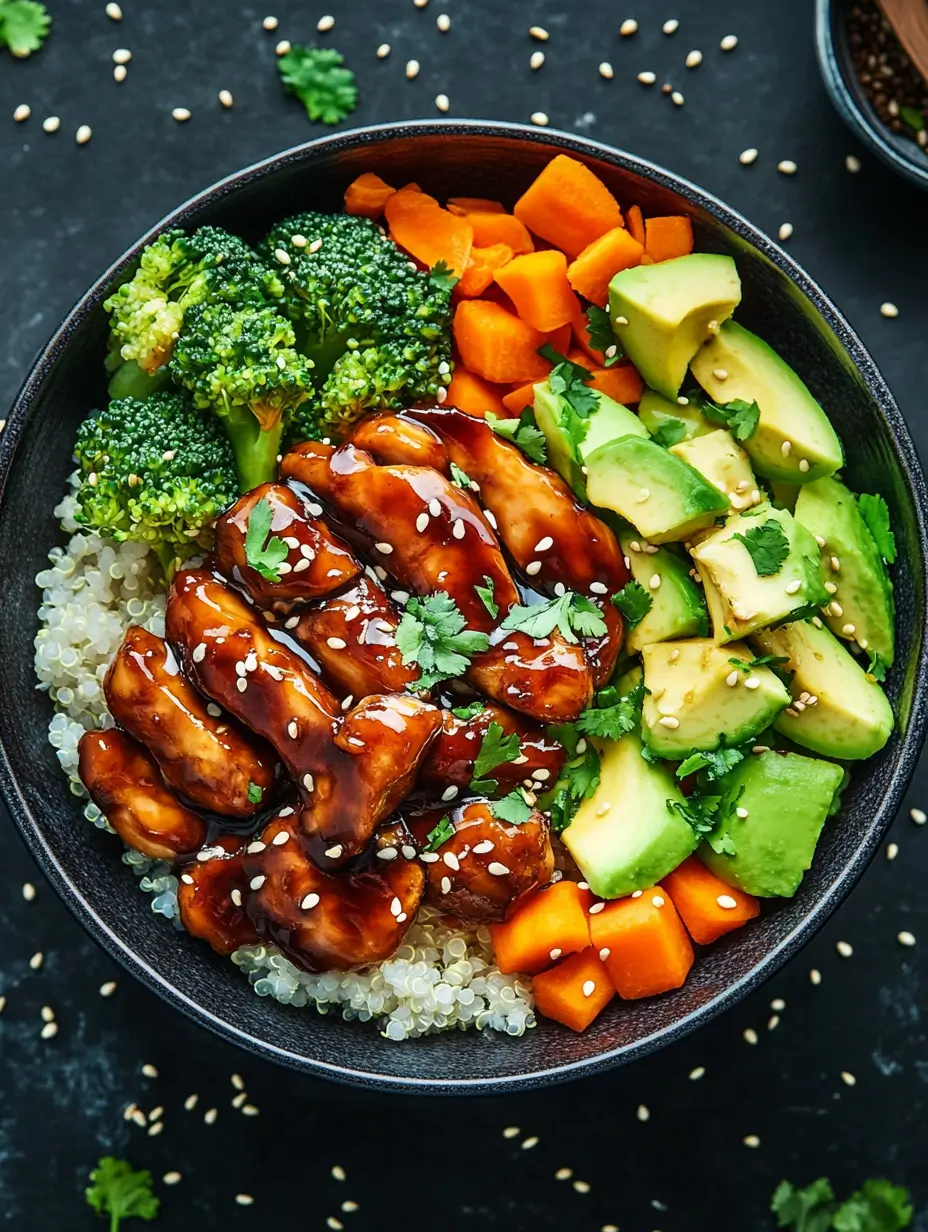 Sticky Chicken Rice Bowls