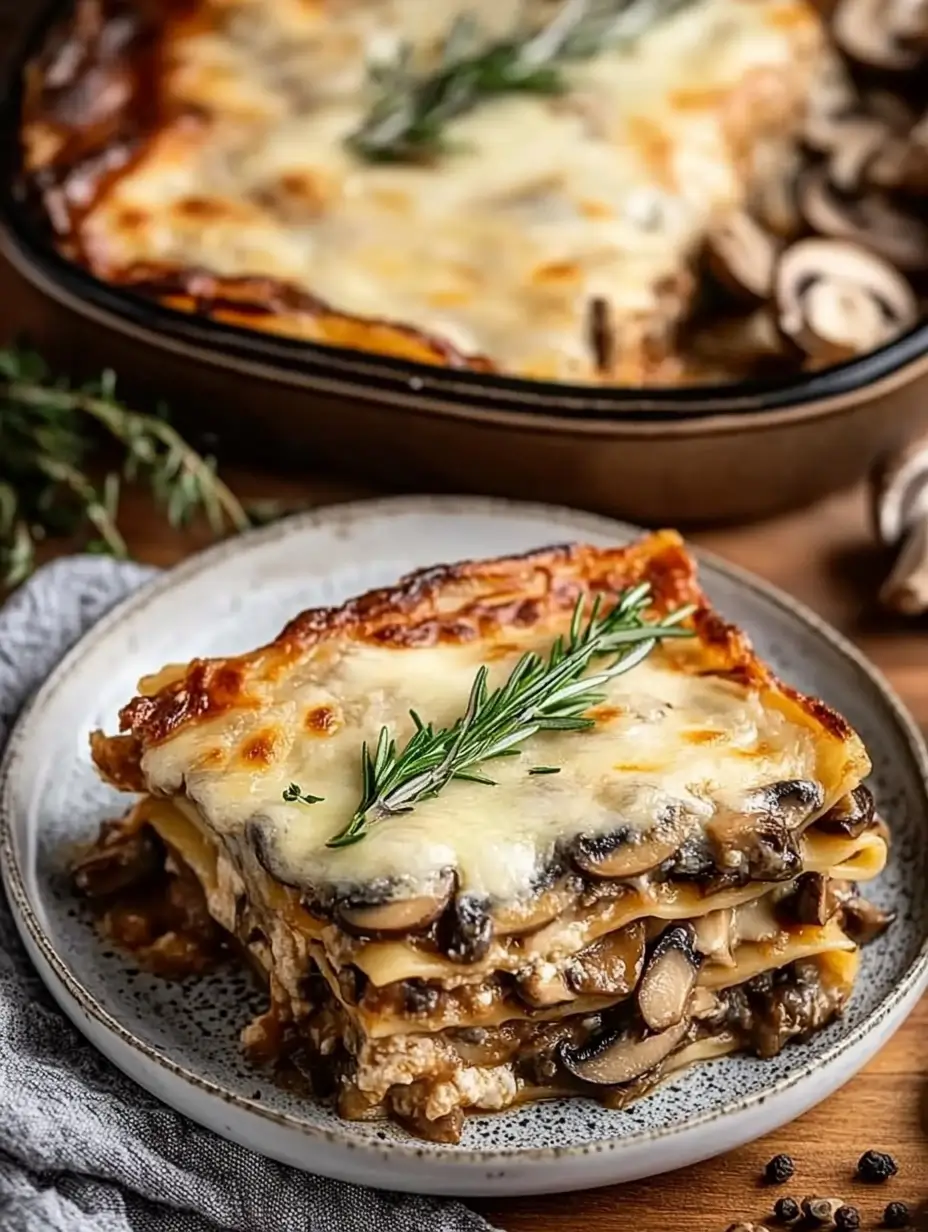 Mushroom and Spinach Lasagna