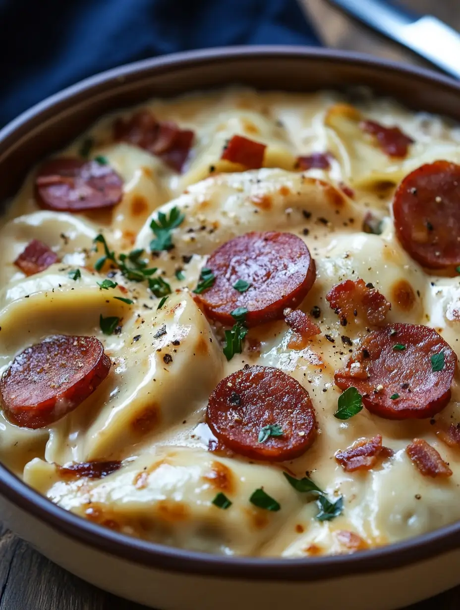Crockpot Pierogi Casserole