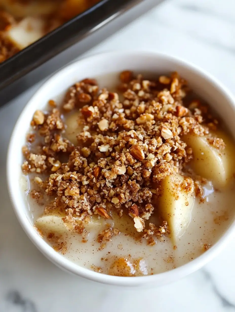 Healthy Breakfast Apple Crumble