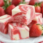 Strawberry Swirl Fudge