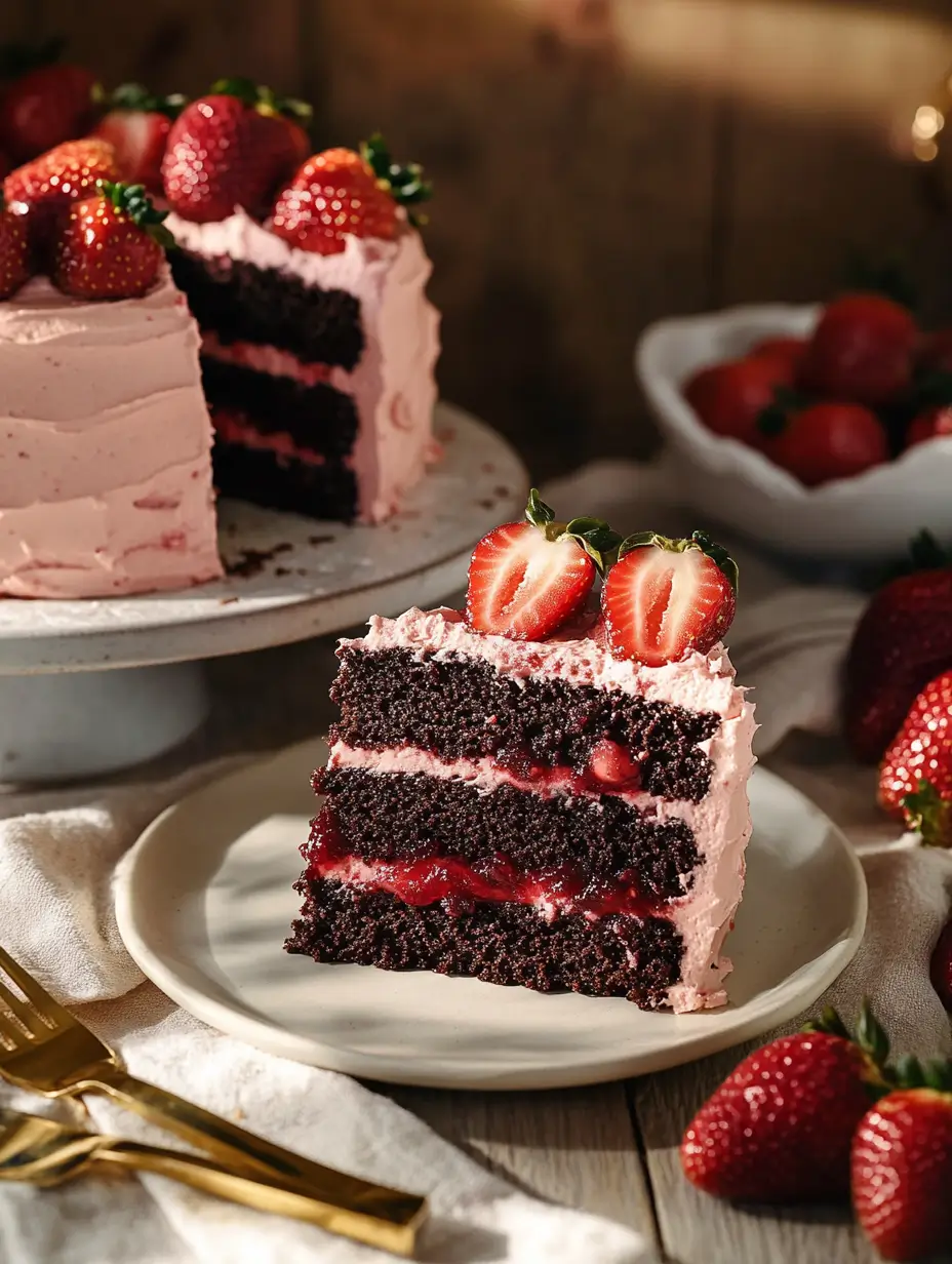 Strawberry Chocolate Cake