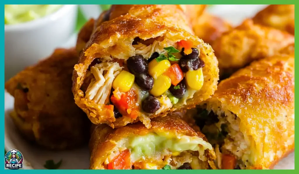 Southwest Chicken Egg Rolls