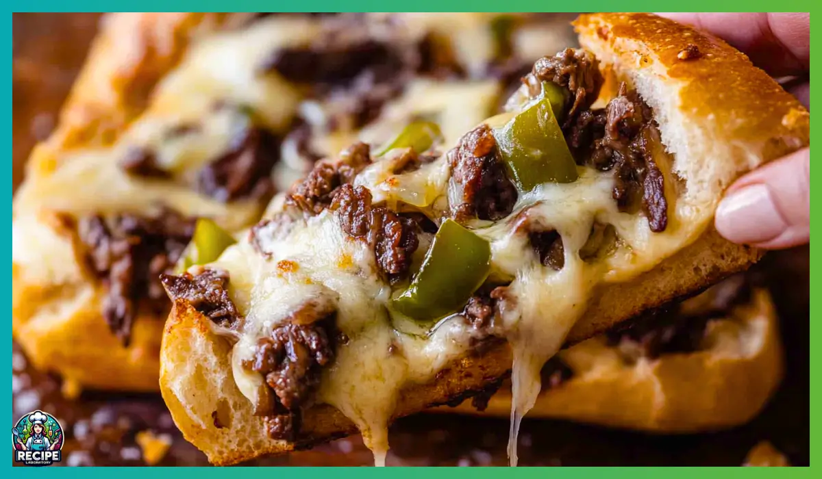 Philly Cheesesteak Cheesy Bread