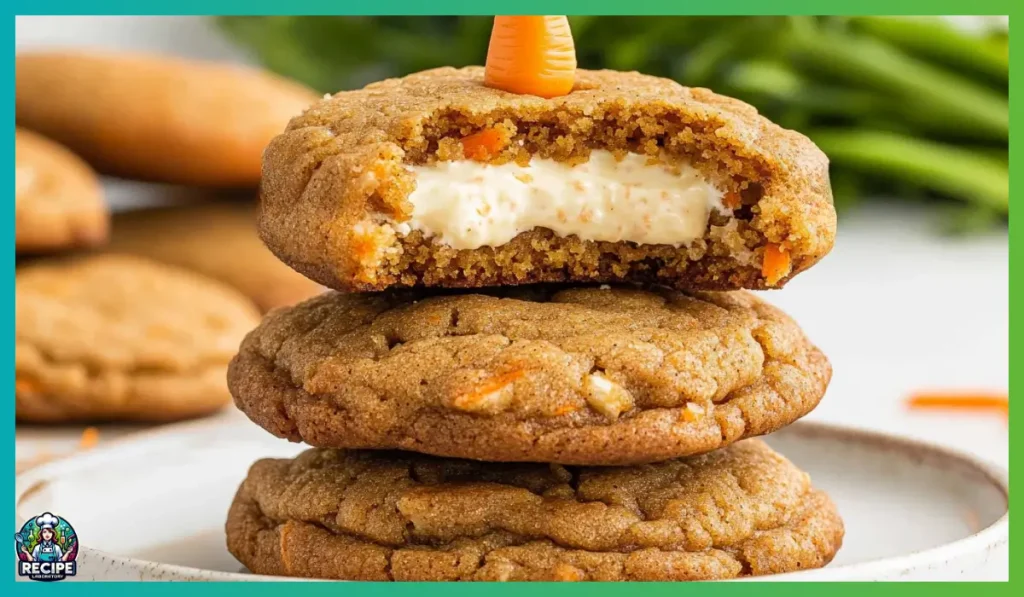 Carrot Cake Stuffed Cookies