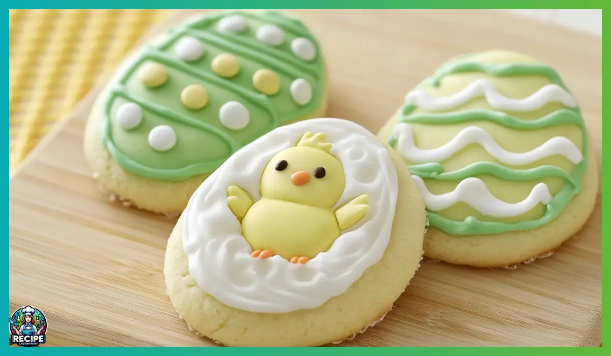 Frosted Easter Egg Cookies
