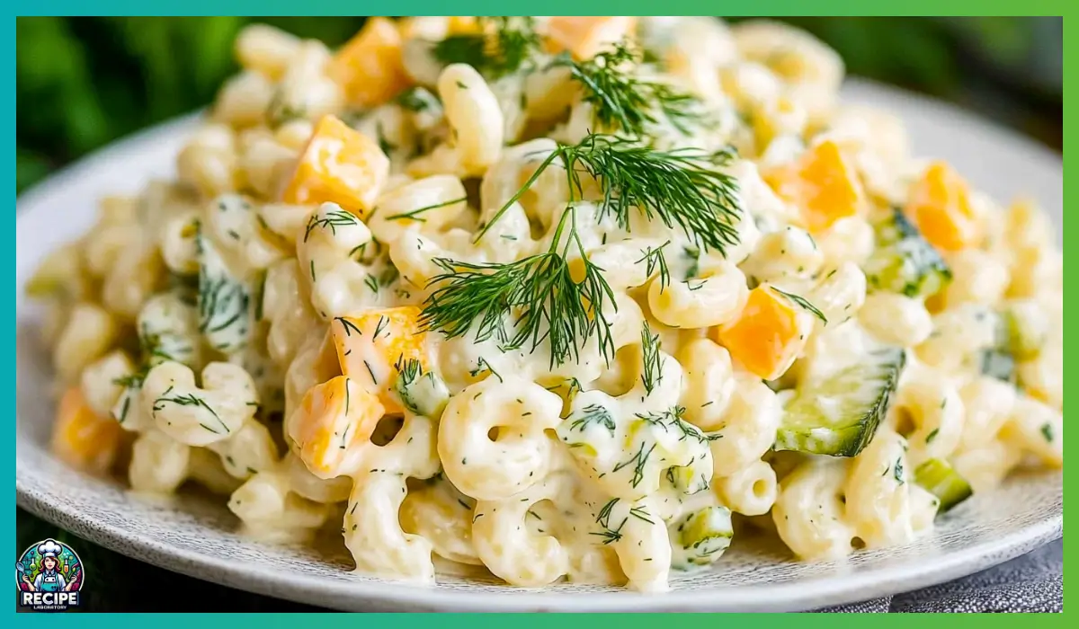 Dill Pickle Pasta Salad