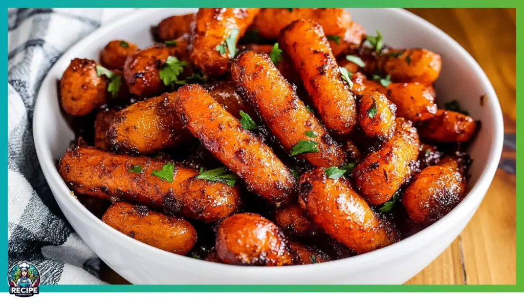 Sweet and savory roasted carrots