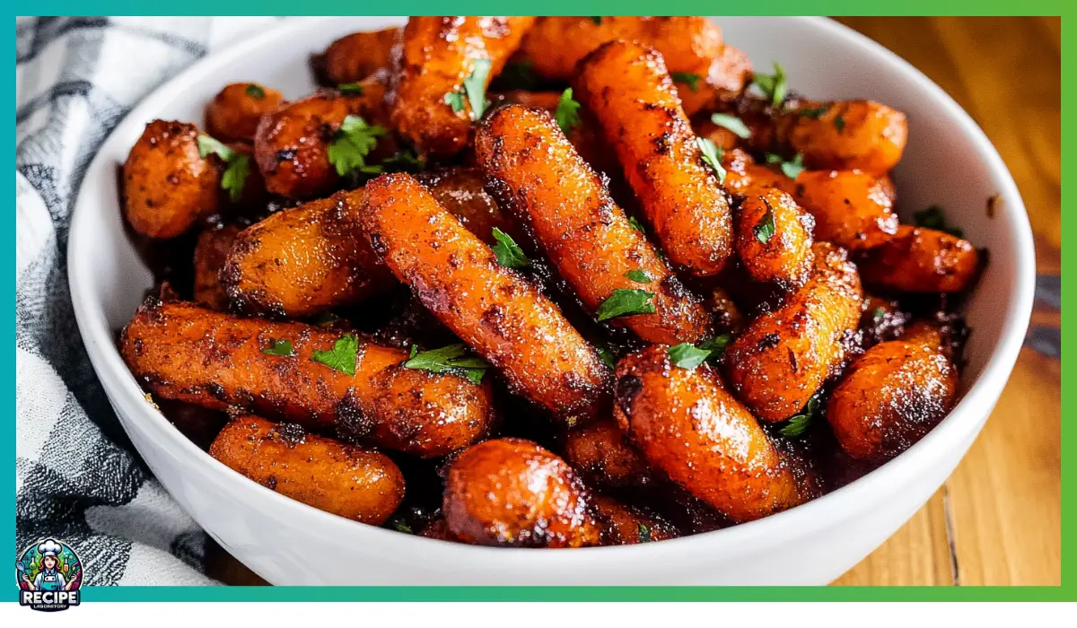 Sweet and savory roasted carrots