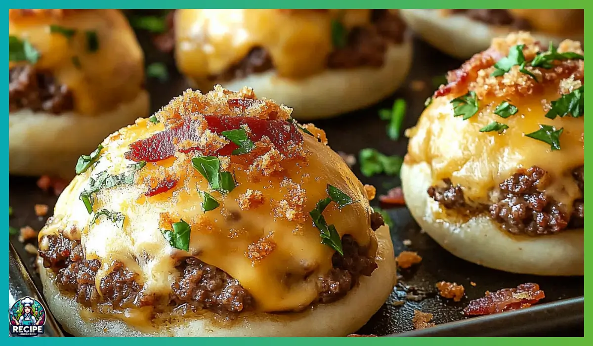 Garlic Parmesan Cheeseburger Bombs