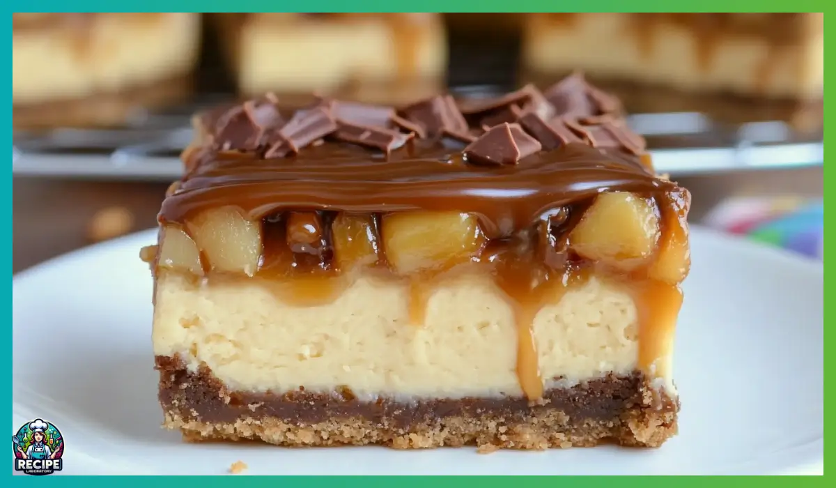 Caramel Apple Cheesecake Bars