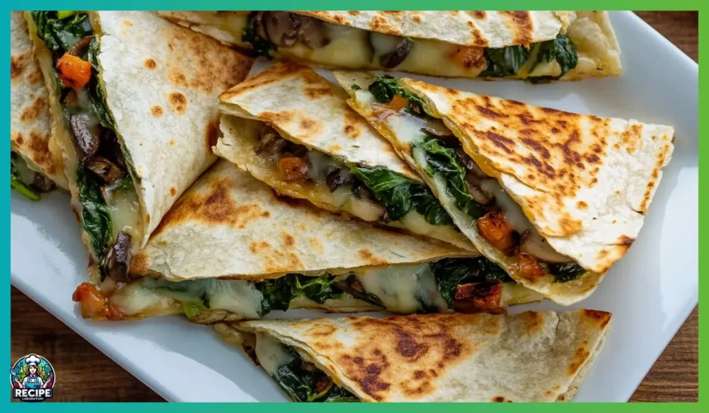 Mushroom and Spinach Quesadillas